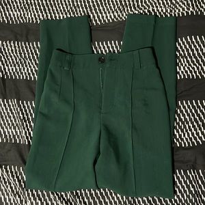 Zara green flare pants